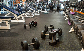 rubber floor fitness flooring