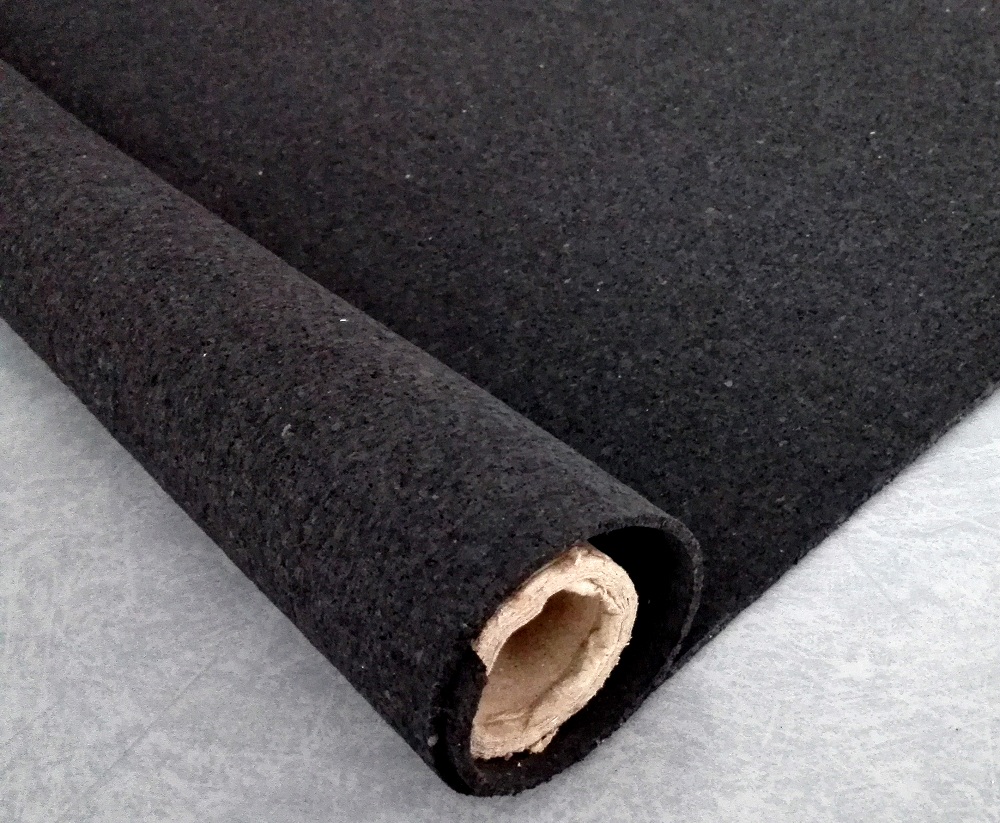 Fusion Carpet Underlayment Rubber Black 3.5 mm (25 sqyd/roll) (FB-04)