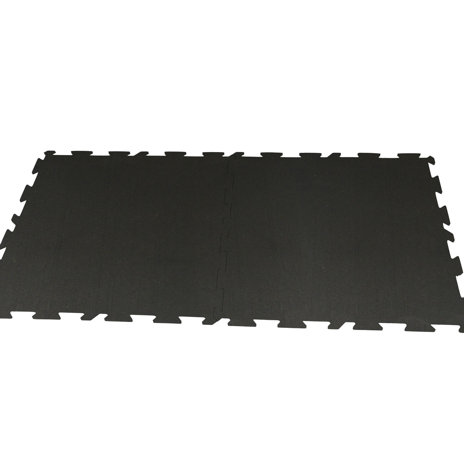 Interlocking rubber tile