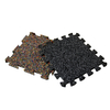 Interlocking rubber tile