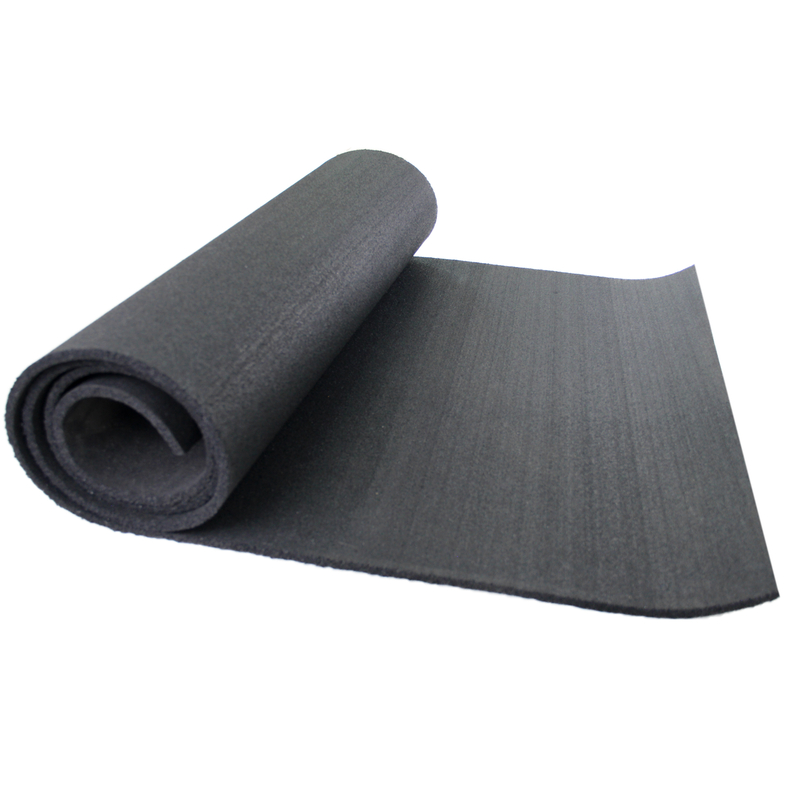 Black rubber underlay