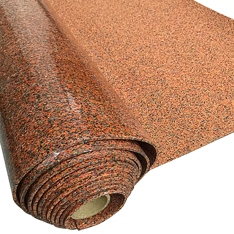 Self-adhesive rubber foam underlay