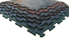 Interlocking rubber tile